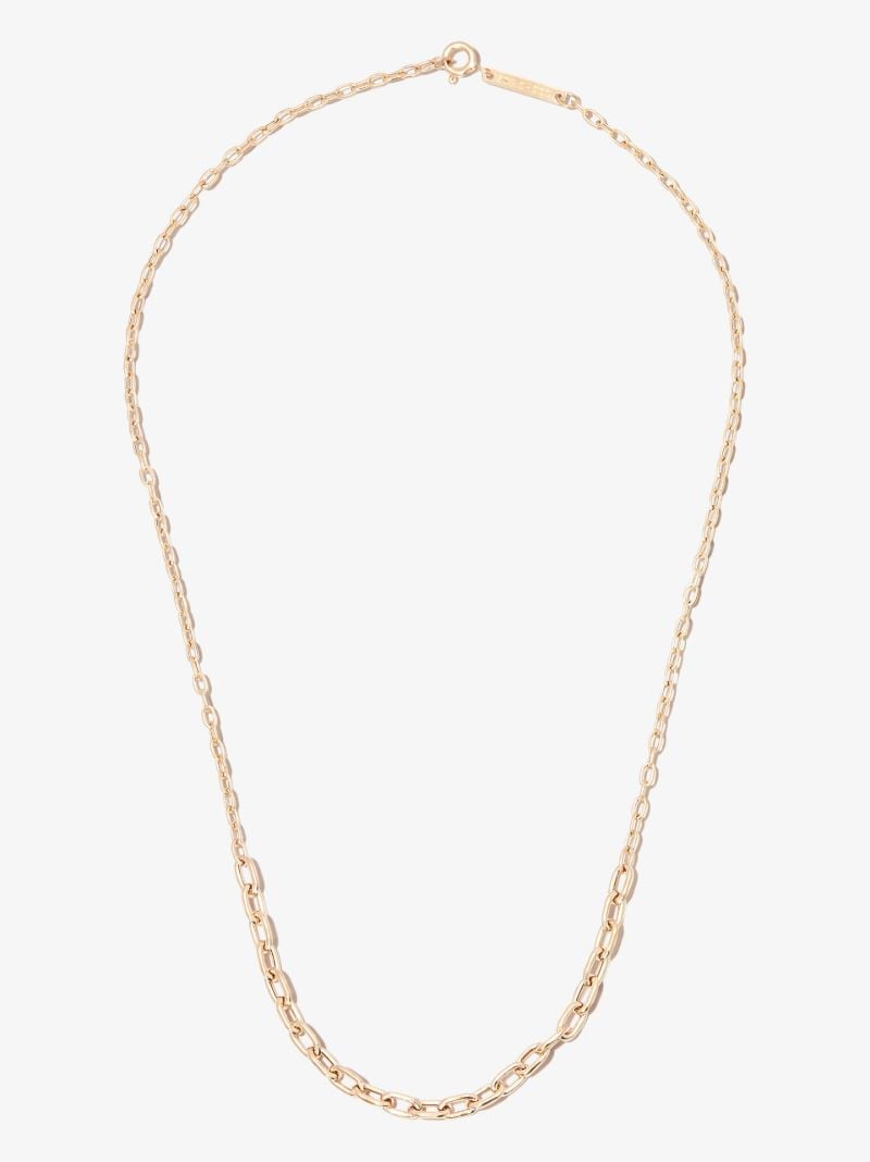 14k Yellow Gold Graduated Link Chain Necklace