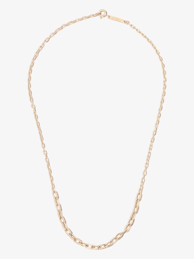 14k Yellow Gold Graduated Link Chain Necklace