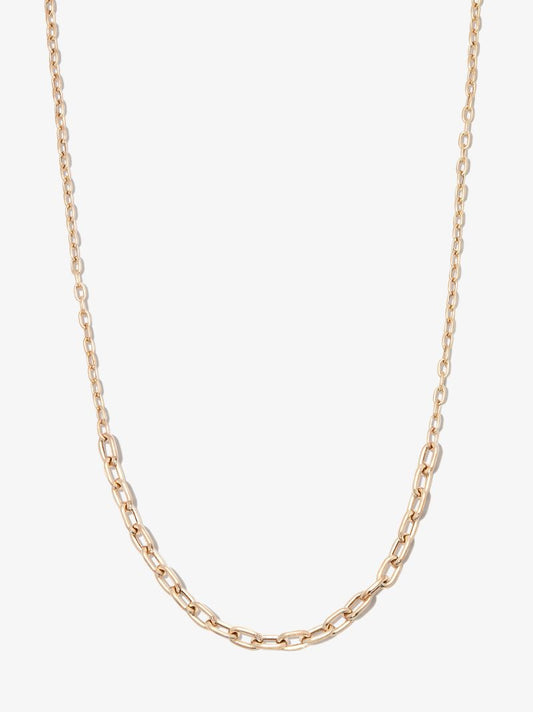 14k Yellow Gold Graduated Link Chain Necklace