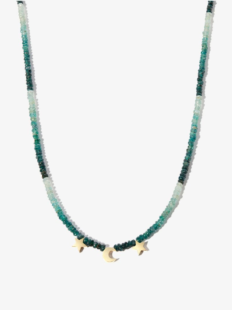 9k Yellow Gold Starbound Grandidierite Necklace