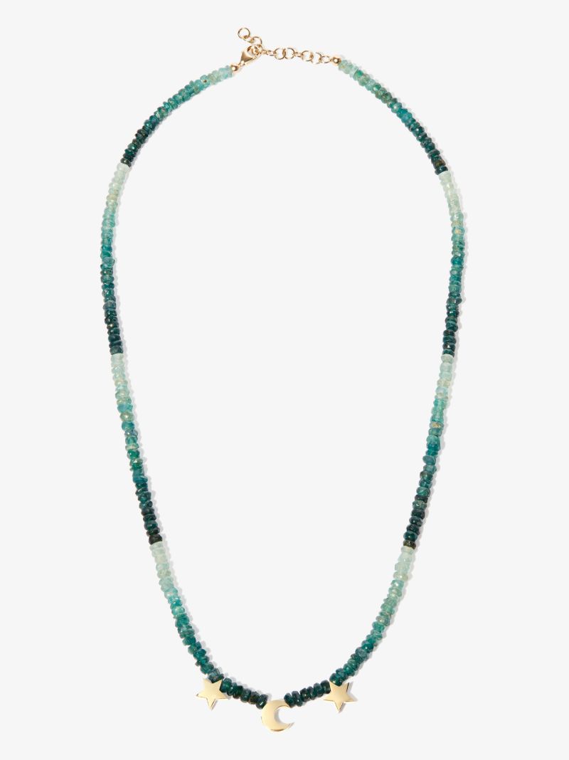 9k Yellow Gold Starbound Grandidierite Necklace