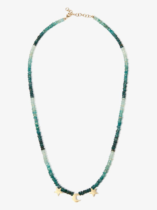 9k Yellow Gold Starbound Grandidierite Necklace