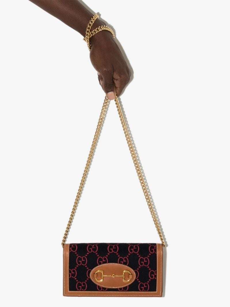 Black Horsebit 1955 Chain Wallet