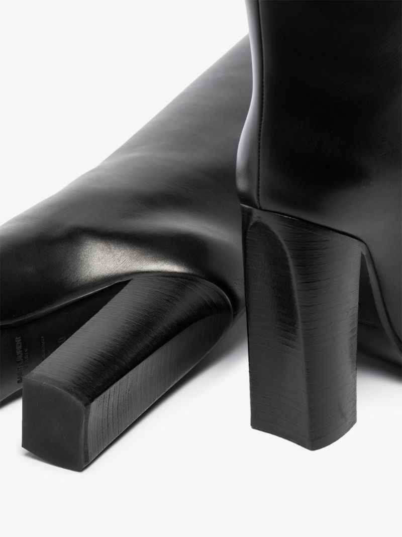 Black Dua 110 Leather Knee-high Boots