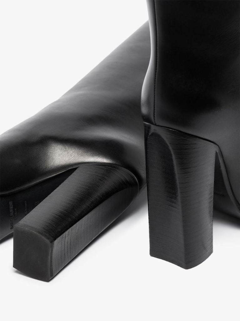 Black Dua 110 Leather Knee-high Boots