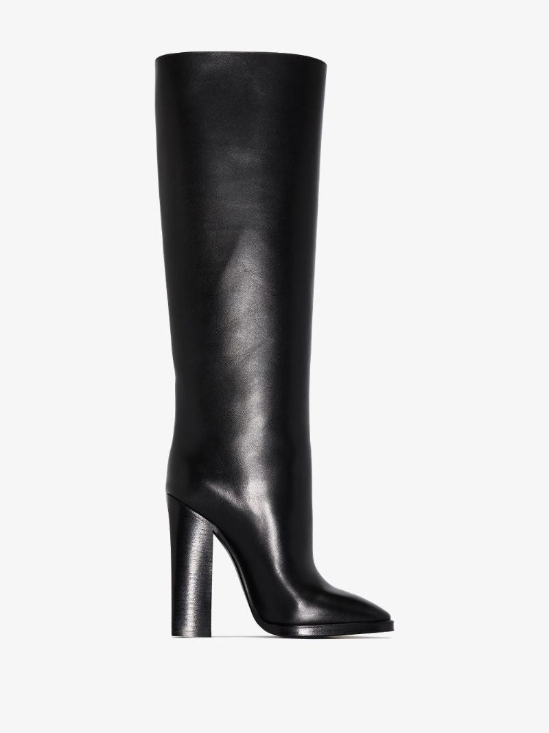 Black Dua 110 Leather Knee-high Boots