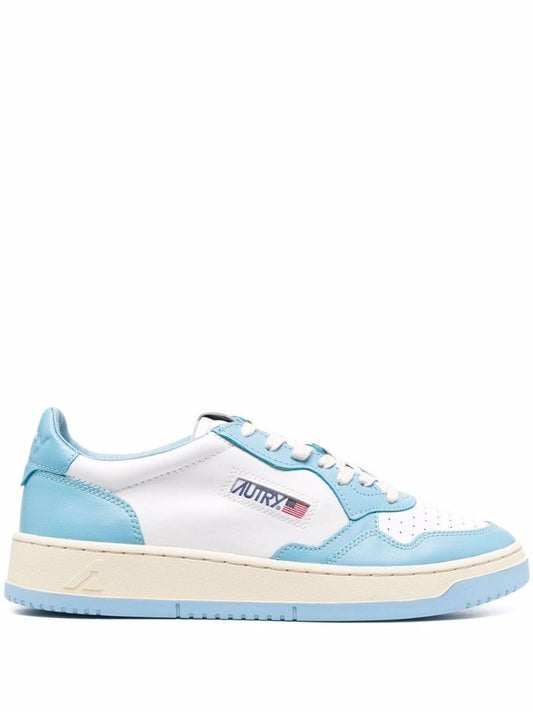 Blue Medalist Leather Sneakers