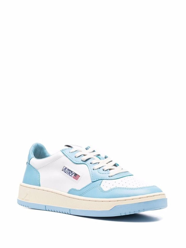 Blue Medalist Leather Sneakers
