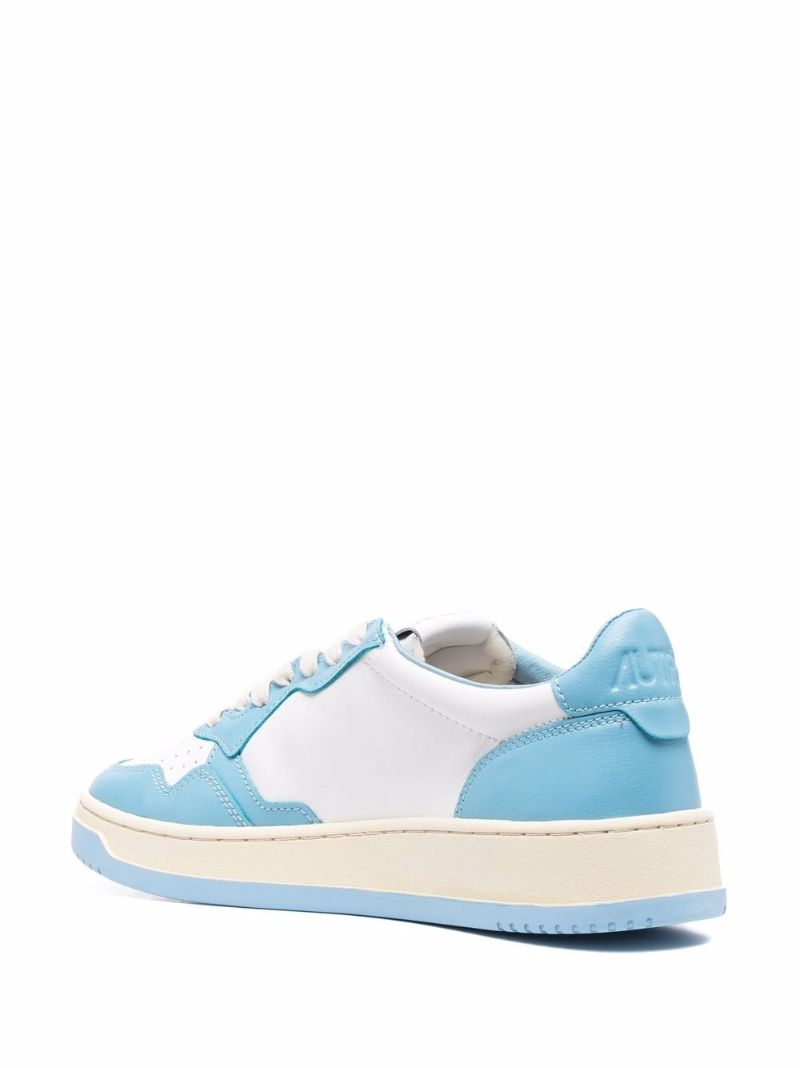 Blue Medalist Leather Sneakers