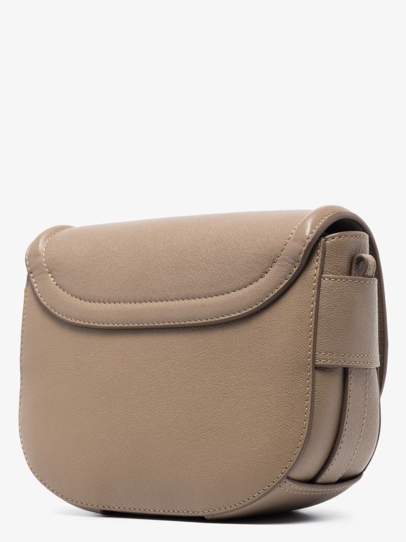 Grey Mara Leather Cross Body Bag