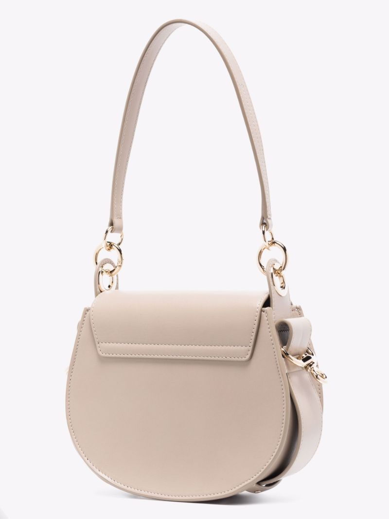 Neutral Tess Leather Shoulder Bag