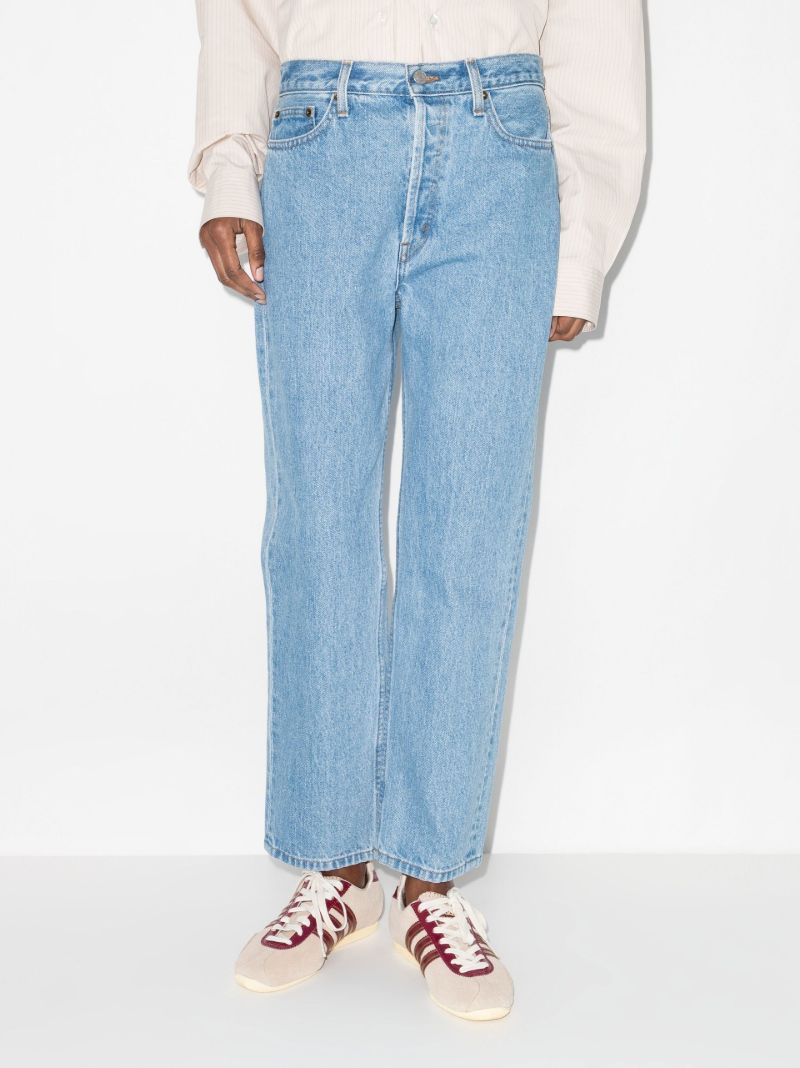 Cropped Wide Leg Jeans
