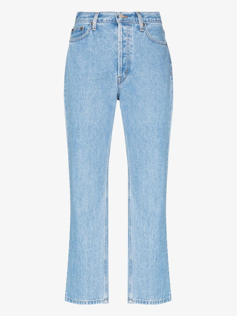 Cropped Wide Leg Jeans