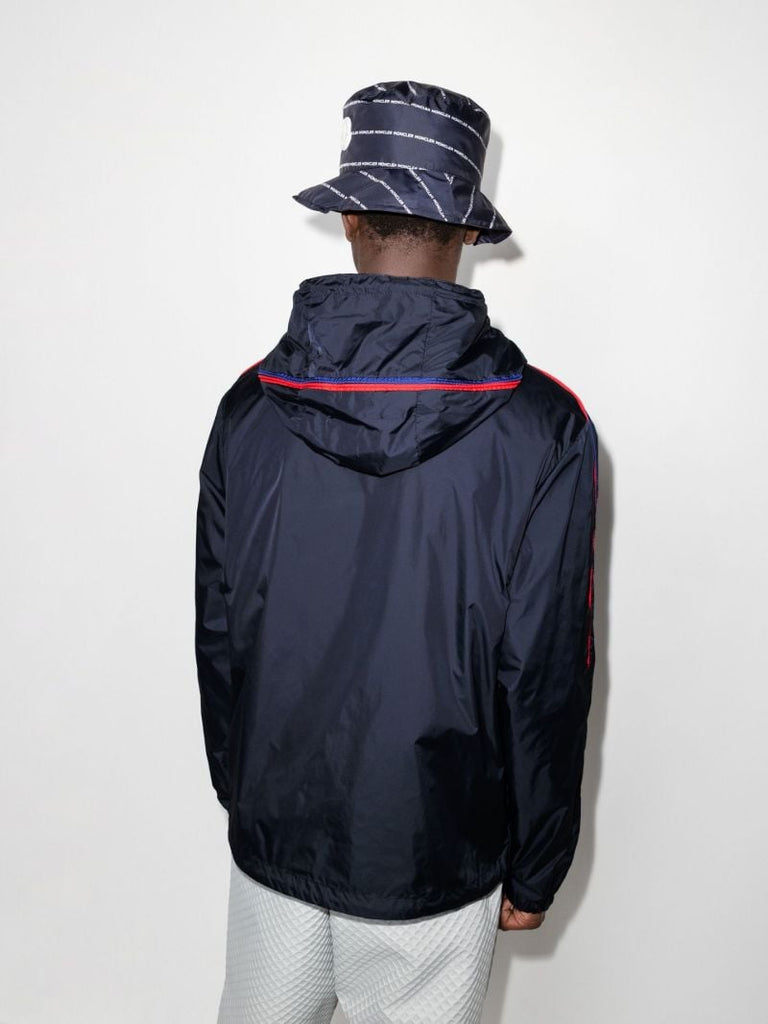 Hattab Logo Patch Hooded Rain Jacket