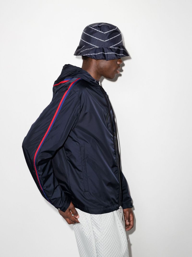 Hattab Logo Patch Hooded Rain Jacket