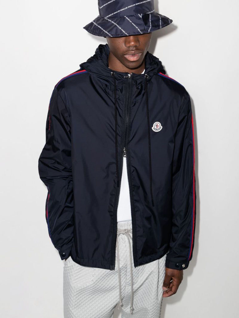 Hattab Logo Patch Hooded Rain Jacket
