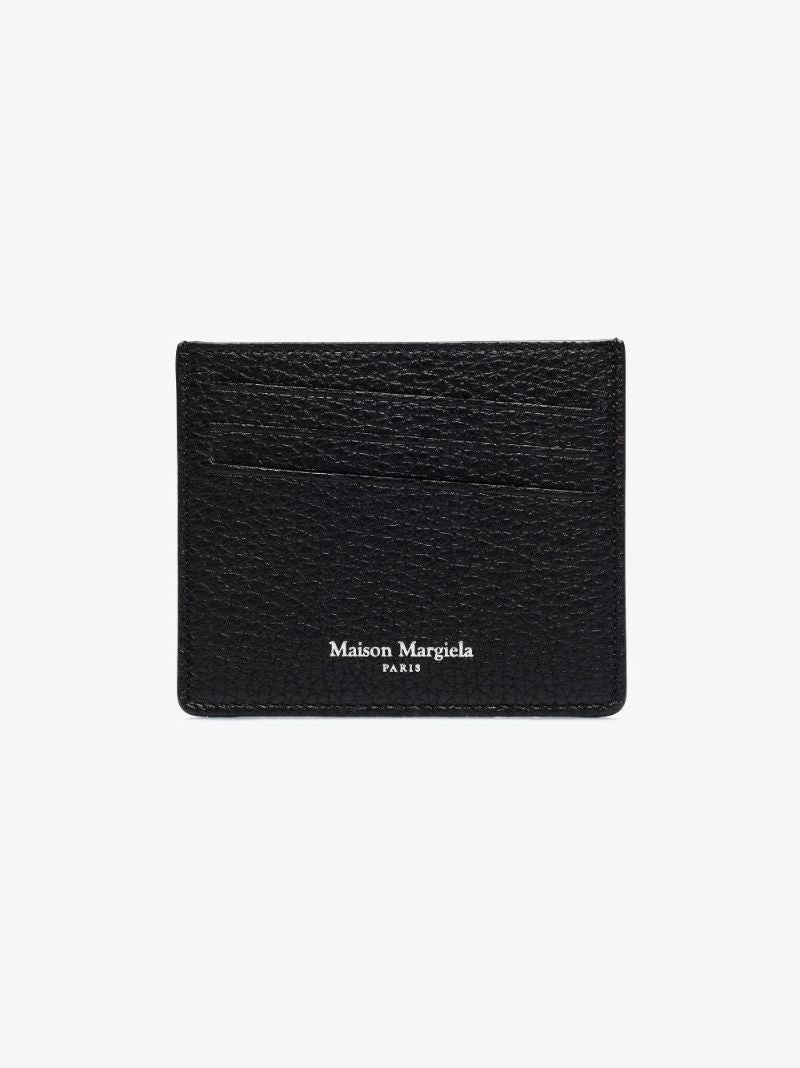 Black Four-stitch Leather Card Holder