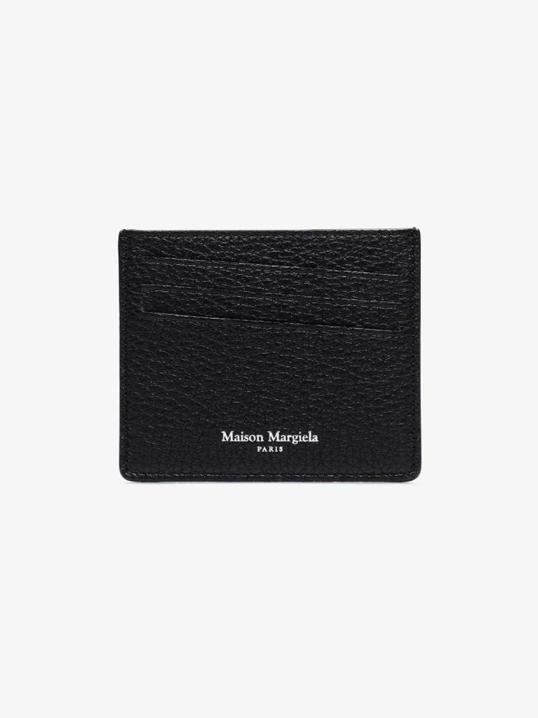 Black Four-stitch Leather Card Holder
