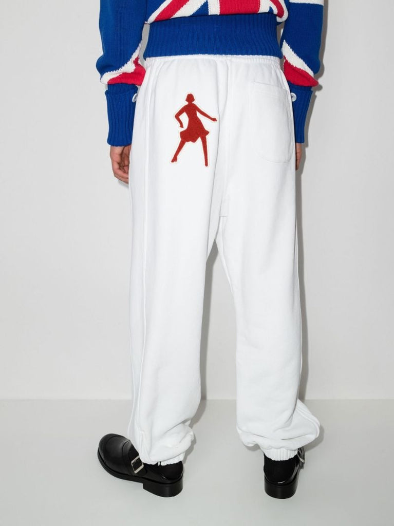 AppliquÃ_x0083_Â©d Cotton Track Pants