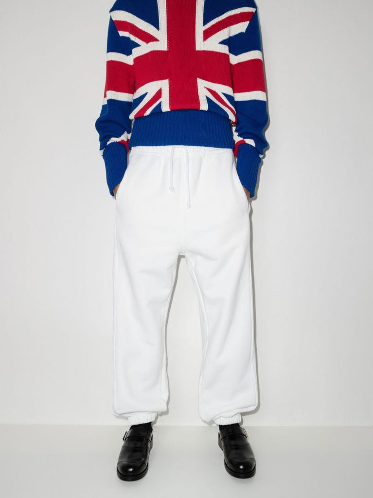 AppliquÃ_x0083_Â©d Cotton Track Pants