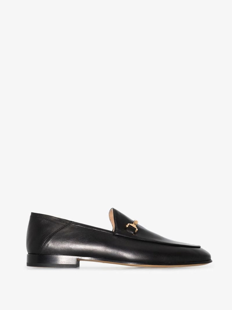 Black Debbie Leather Loafers