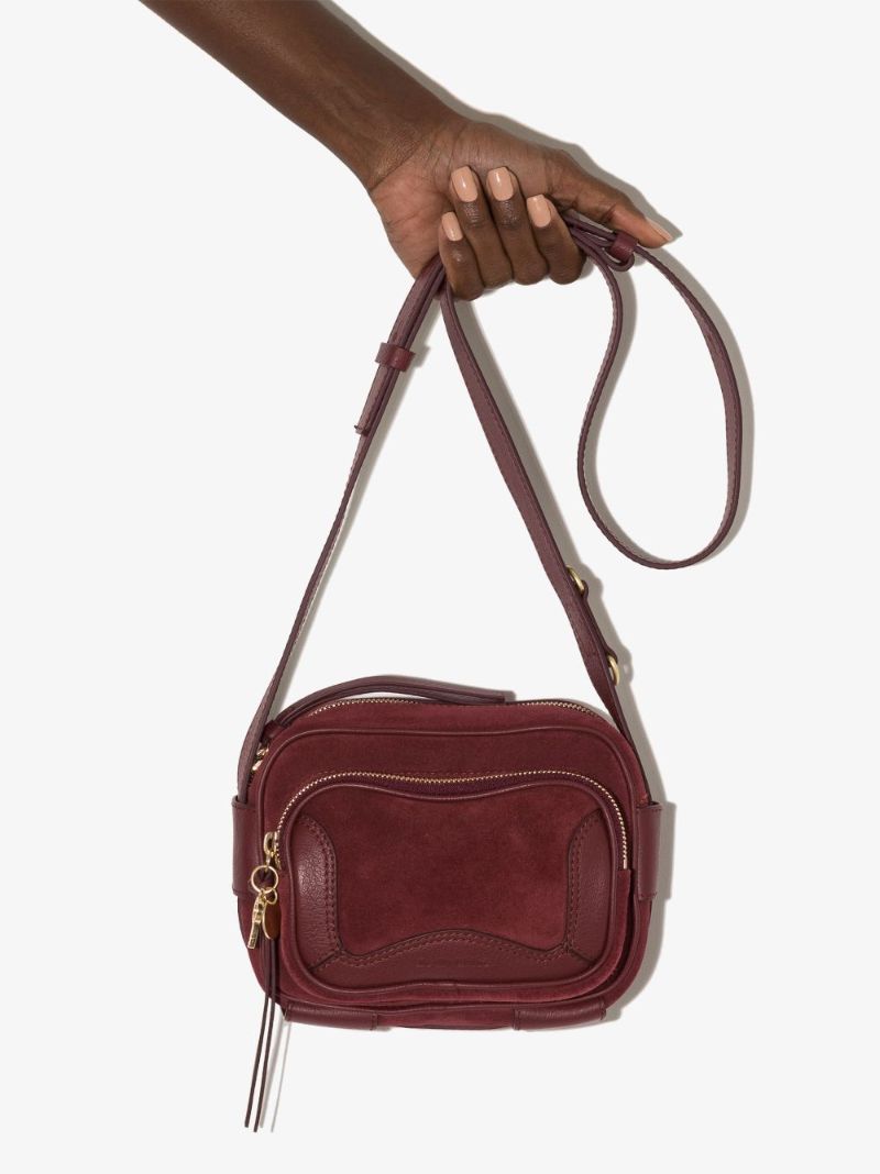 Red Hana Camera Cross Body Bag