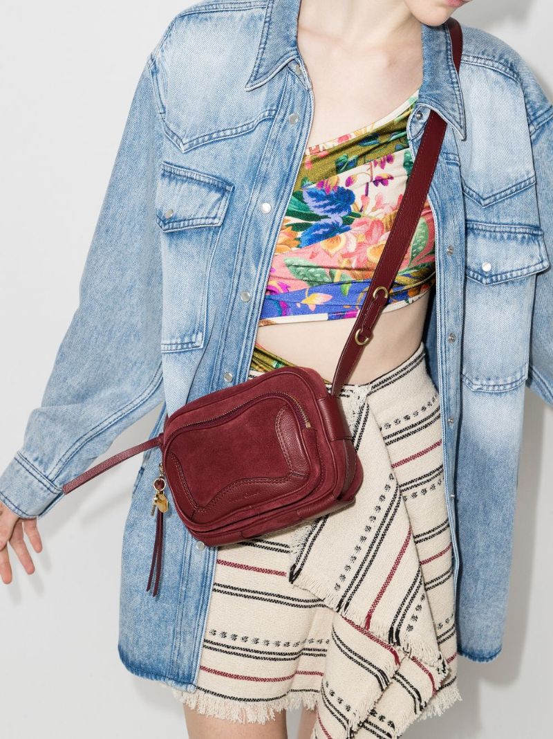 Red Hana Camera Cross Body Bag