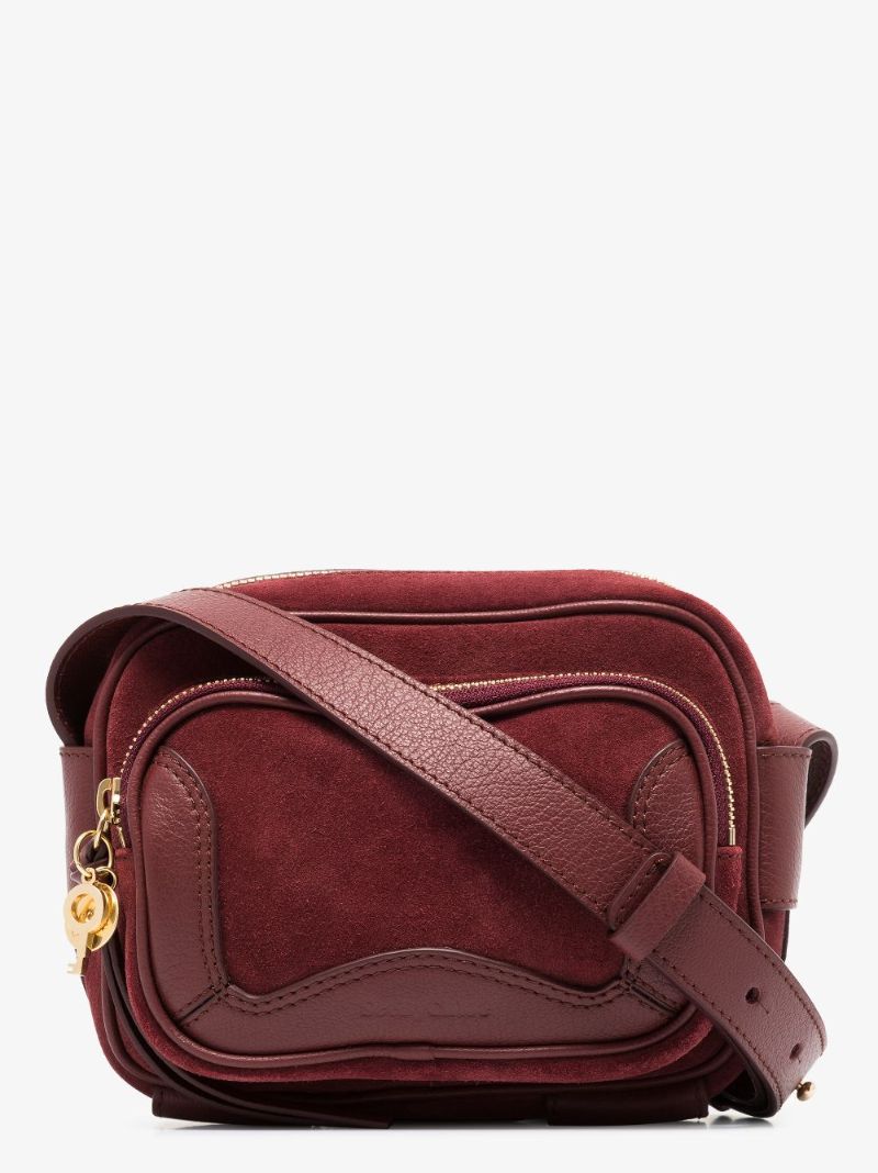 Red Hana Camera Cross Body Bag