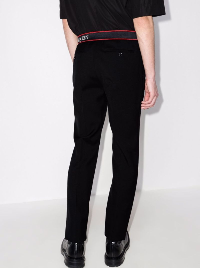 Logo Tailored Wool Trousers