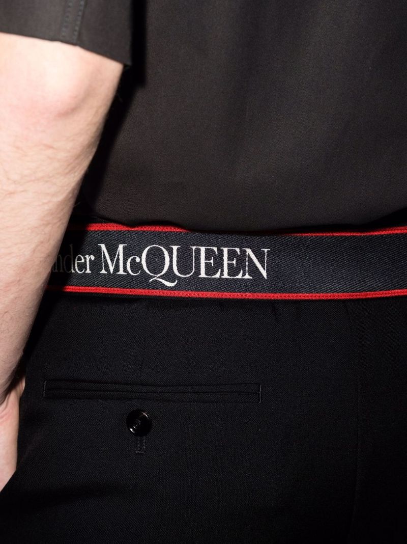 Logo Tailored Wool Trousers
