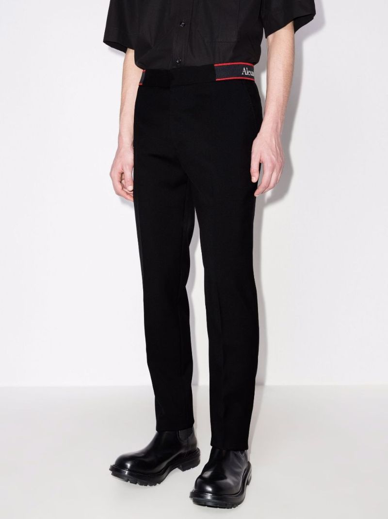Logo Tailored Wool Trousers