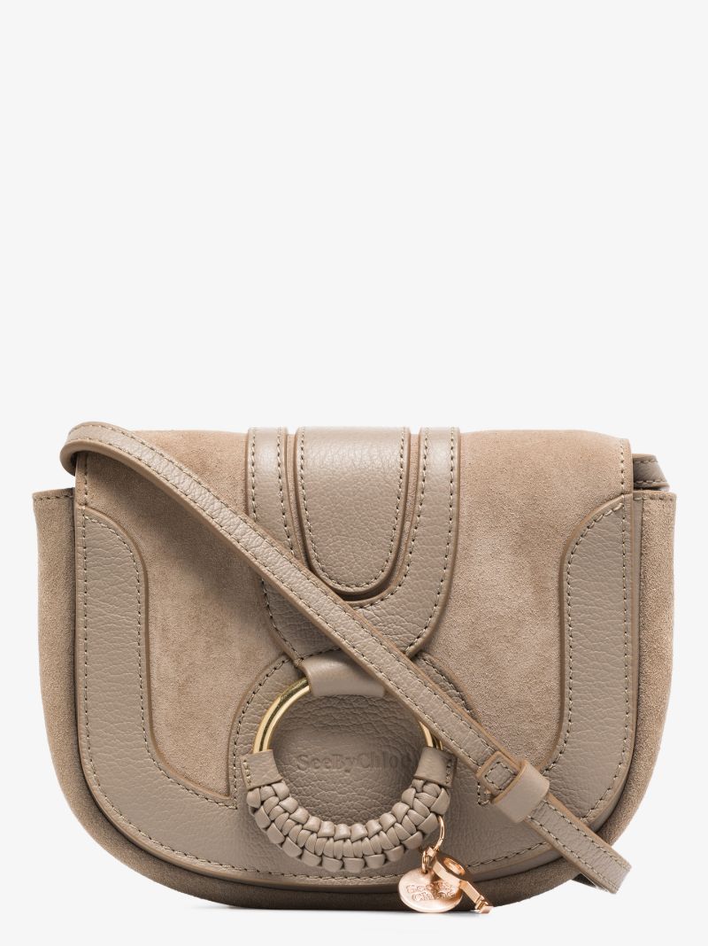 Neutral Hana Mini Leather Cross Body Bag