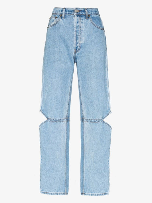 Cowgirl Cutout Straight Leg Jeans