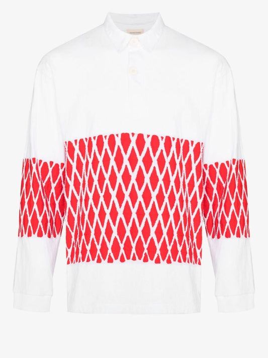 Quilted Cotton Polo Shirt