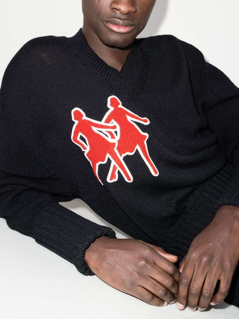 Dancer AppliquÃ_x0083_Â© Cotton Sweater