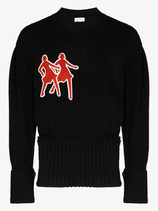 Dancer AppliquÃ_x0083_Â© Cotton Sweater