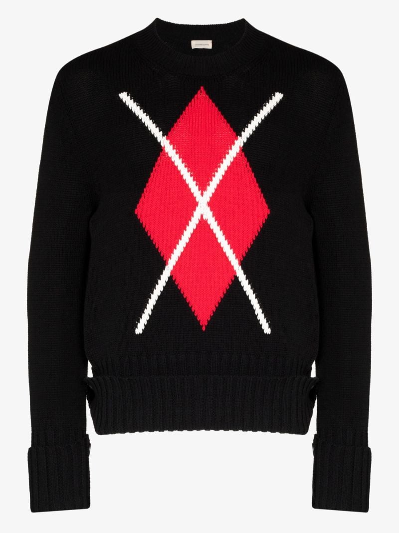 Argyle Cotton Sweater