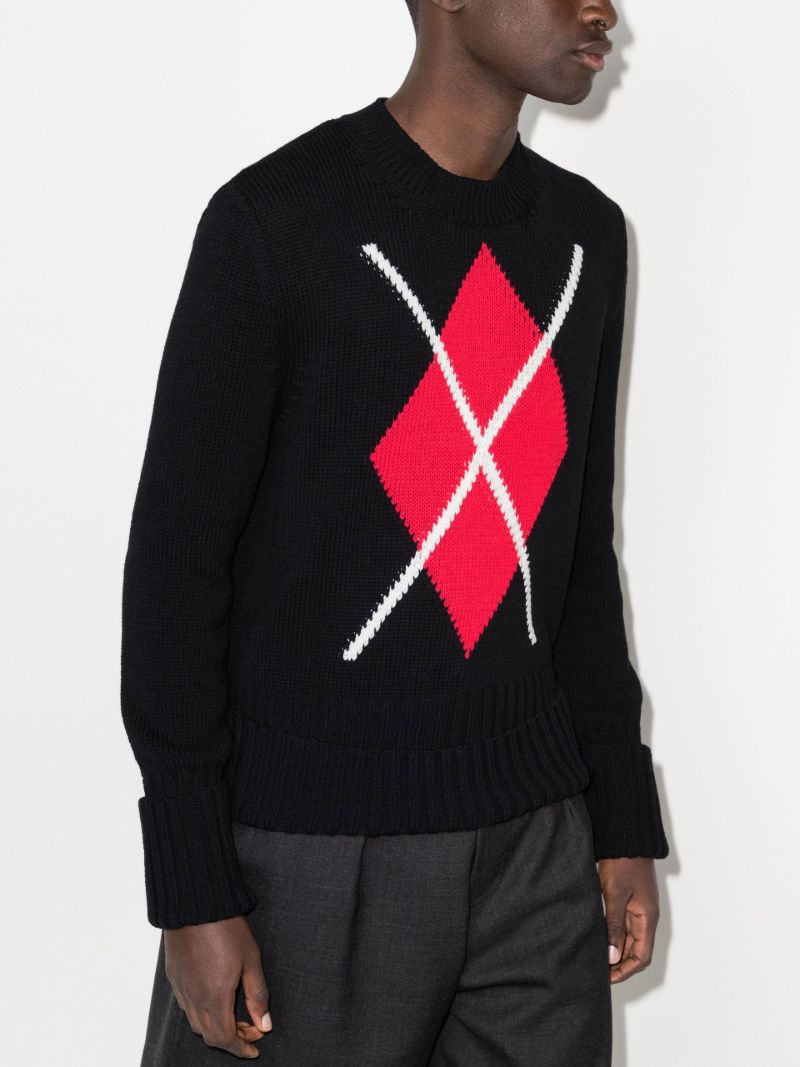 Argyle Cotton Sweater