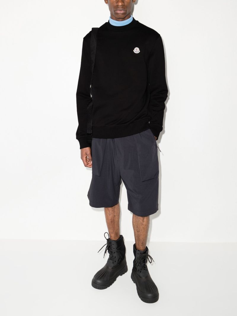 Logo Patch Cotton Sweatshirt