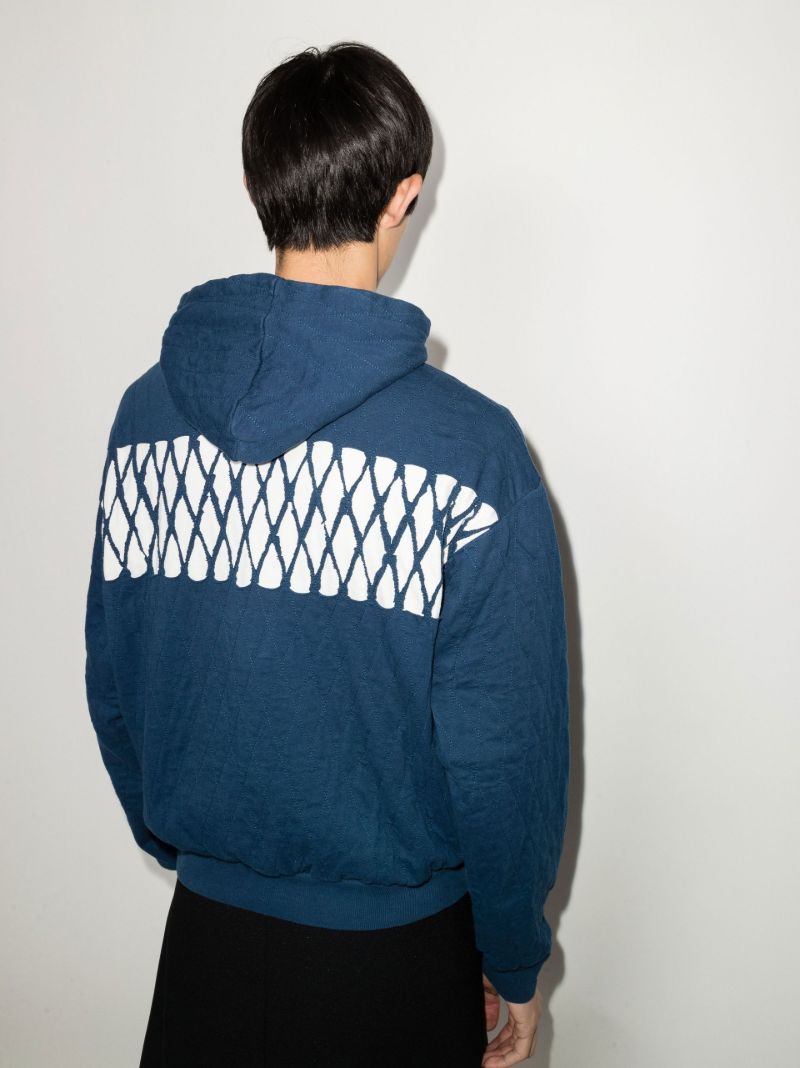 Quilted Cotton Hoodie