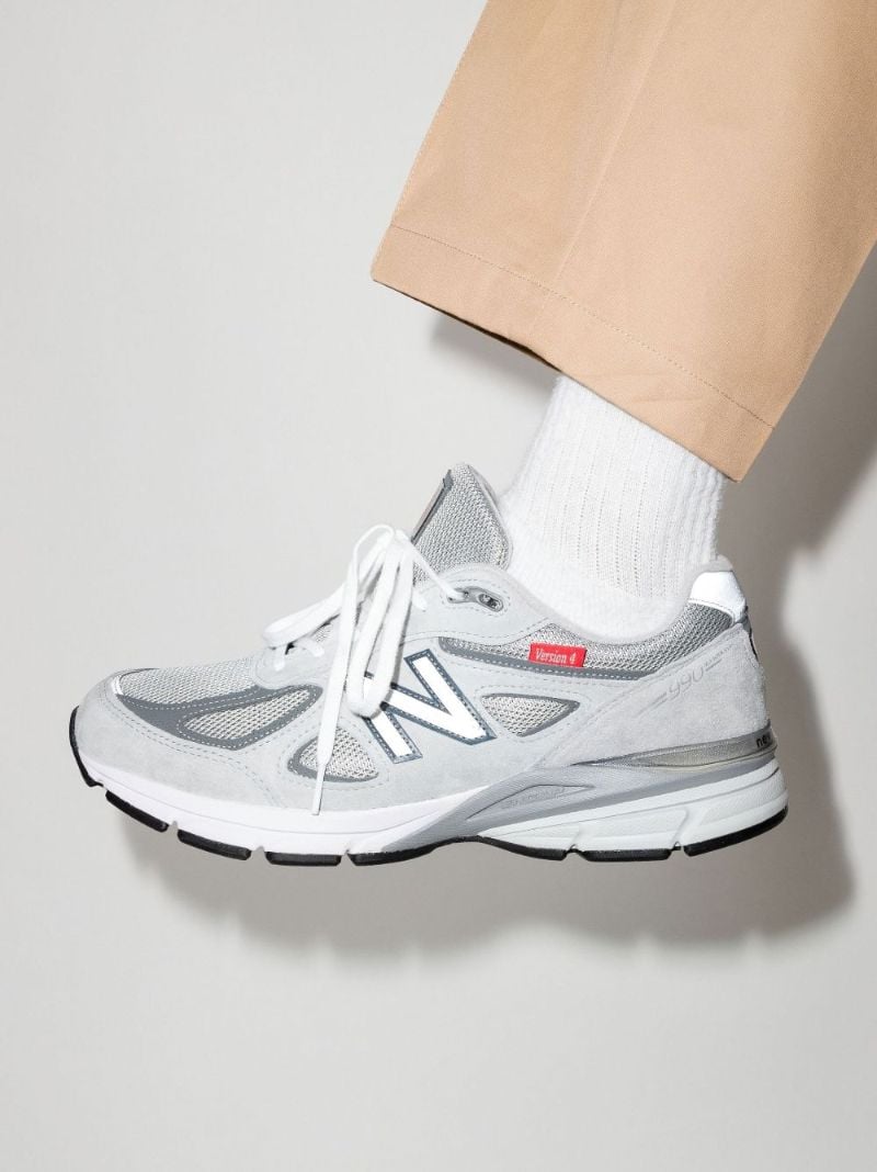 Grey 990 V4 Low-top Sneakers