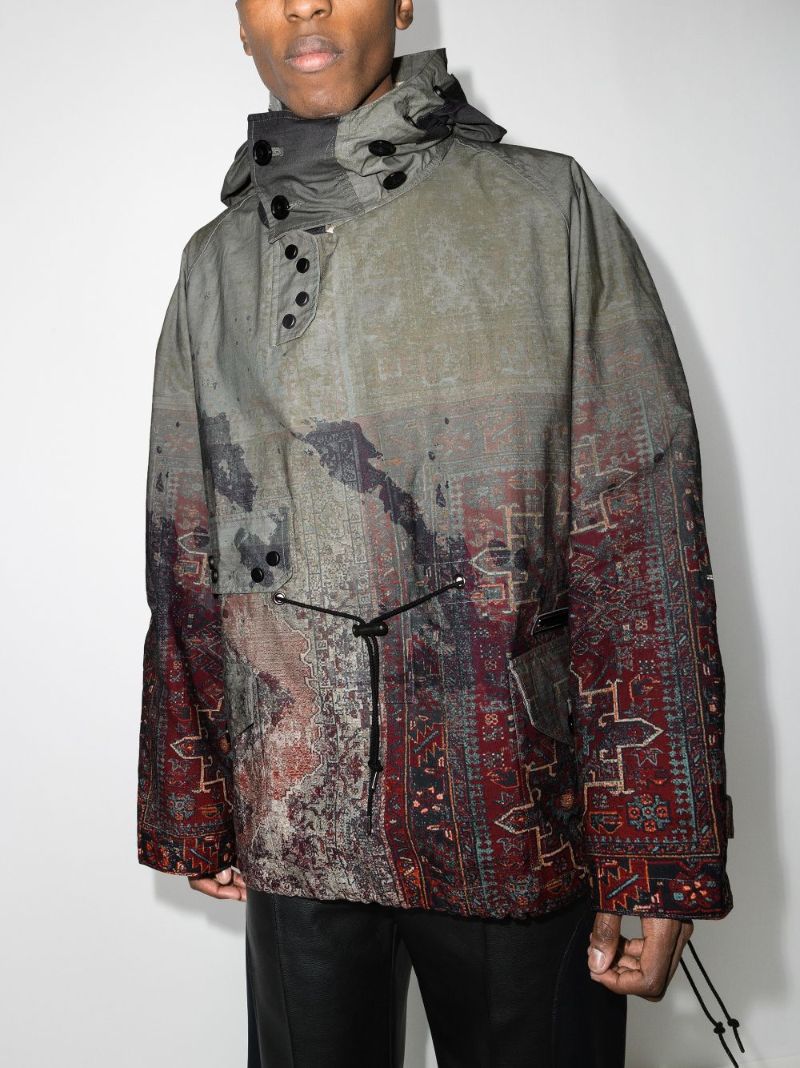 Rug Print Anorak Jacket