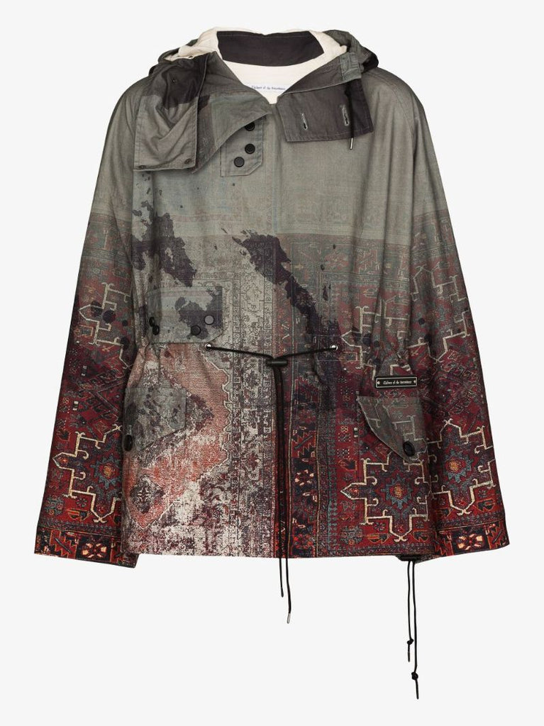 Rug Print Anorak Jacket