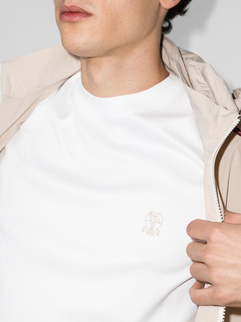 Embroidered Logo Cotton T-shirt