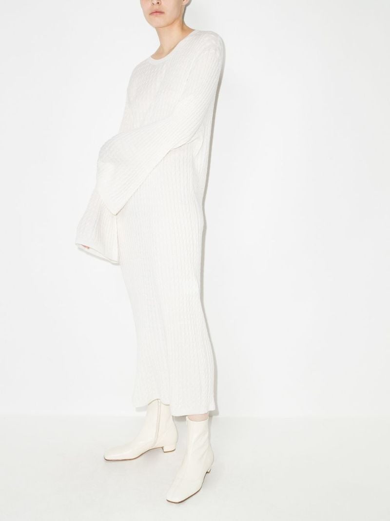 Cable Knit Wool Dress