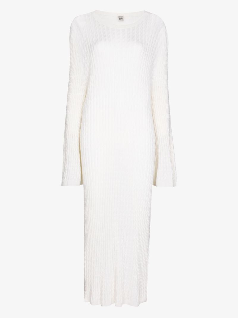 Cable Knit Wool Dress