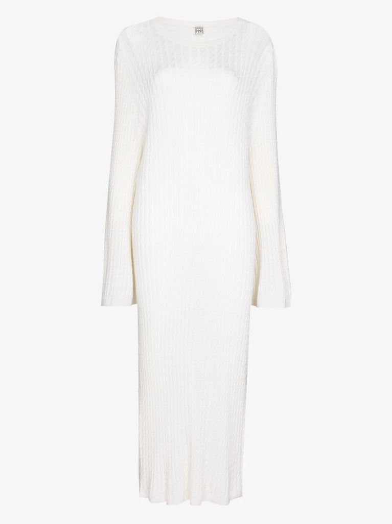 Cable Knit Wool Dress