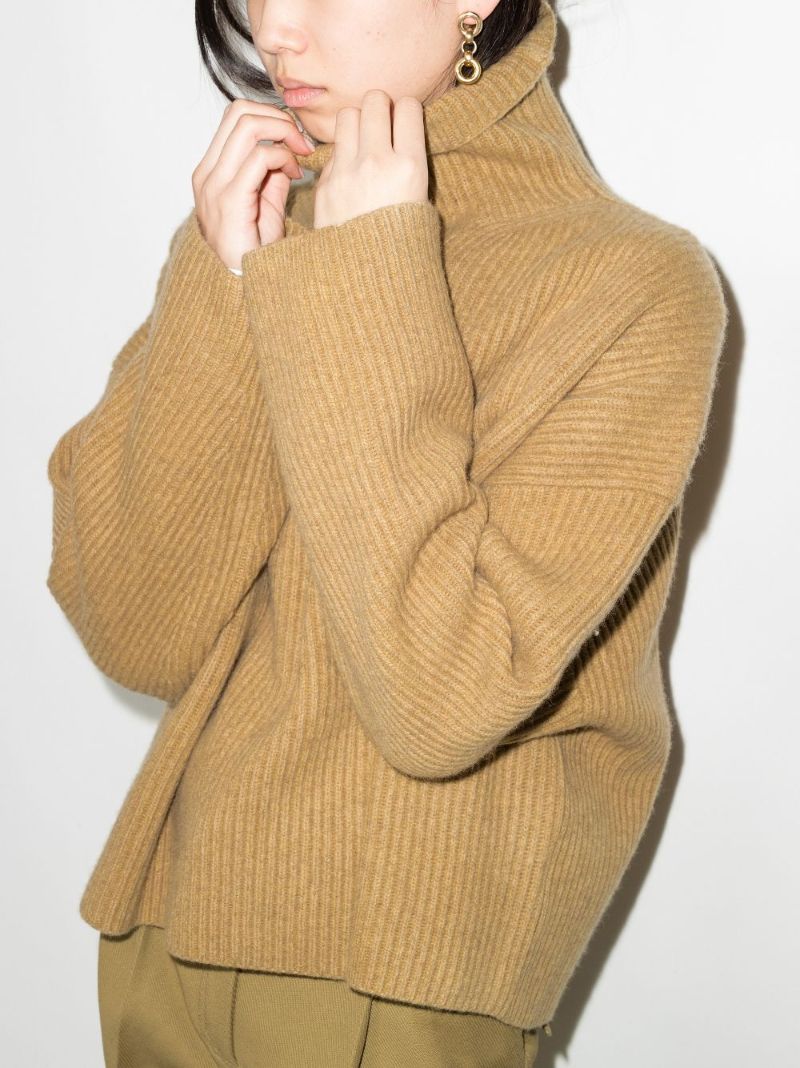 Neutral Roll-neck Sweater