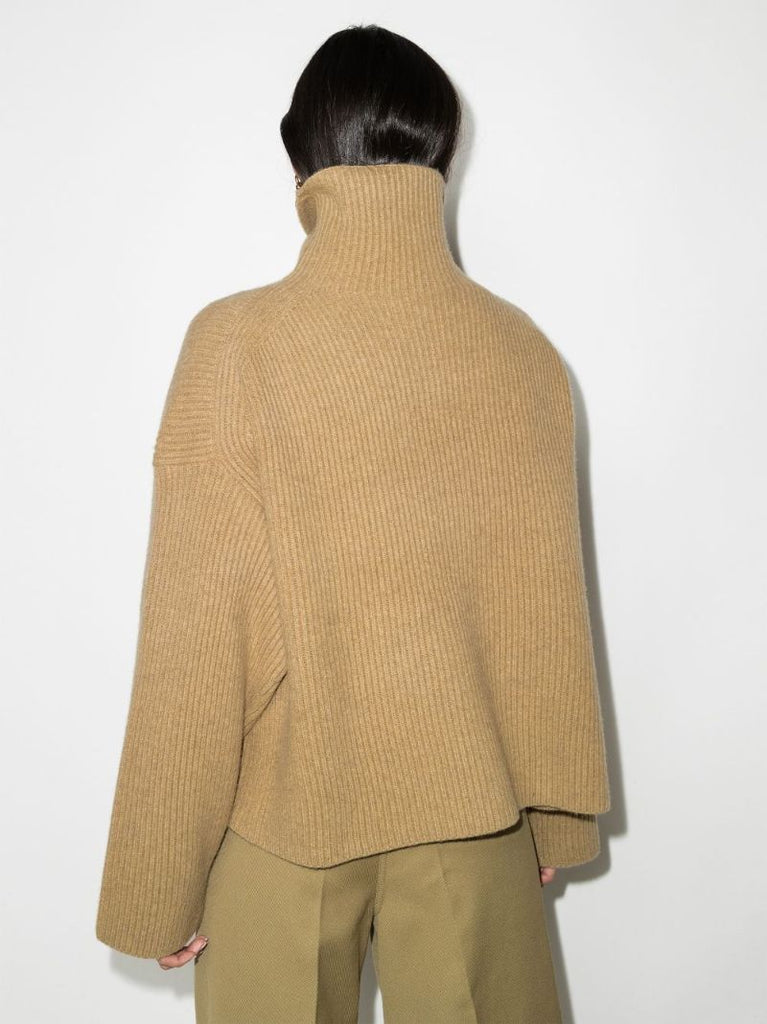 Neutral Roll-neck Sweater