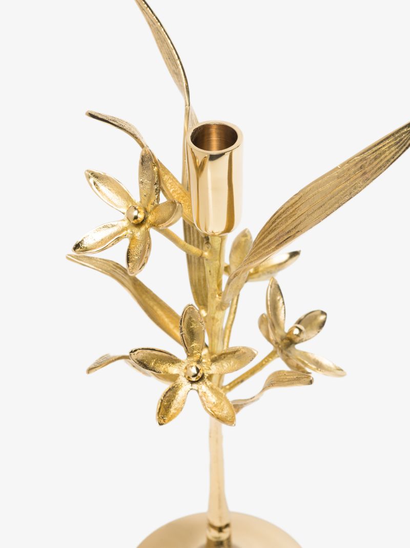 Gold-tone Bergamot Candle Holder